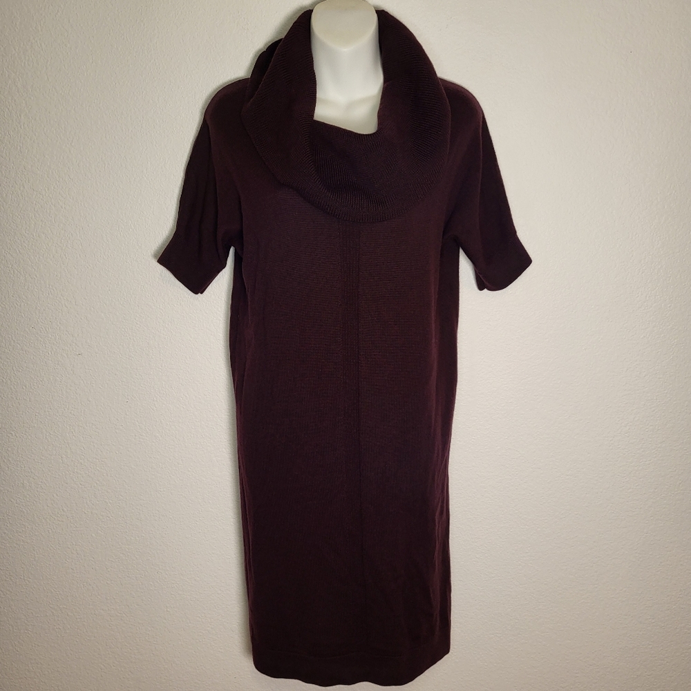 Lands End Merino Wool Cowl Neck Sweater Dress size XSmall Petite
